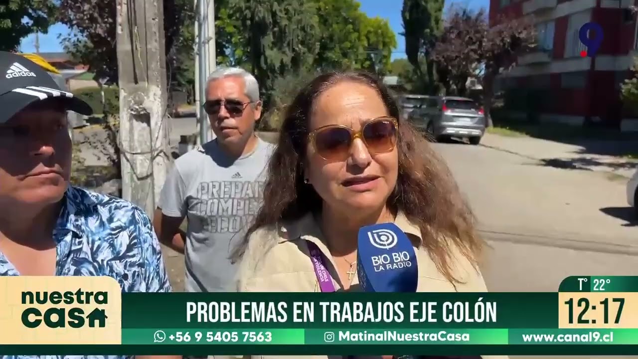 Sin señalética ni paraderos: crecen reclamos por trabajos en avenida Colón