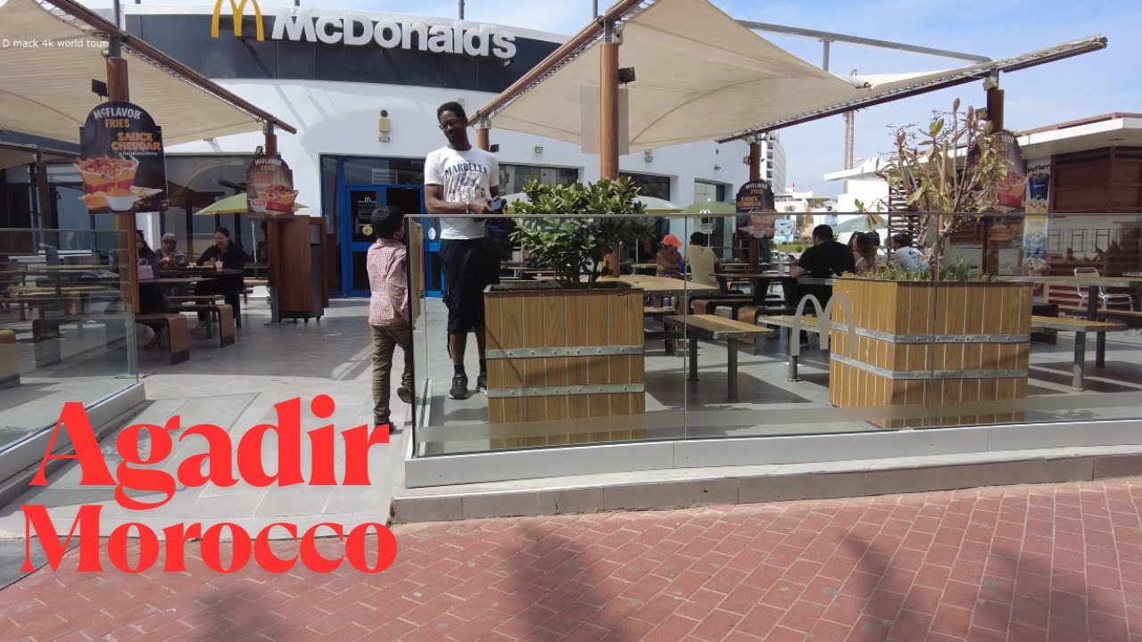 WALKING Agadir Morocco's Beautiful Promenade to McDonald's in 2025