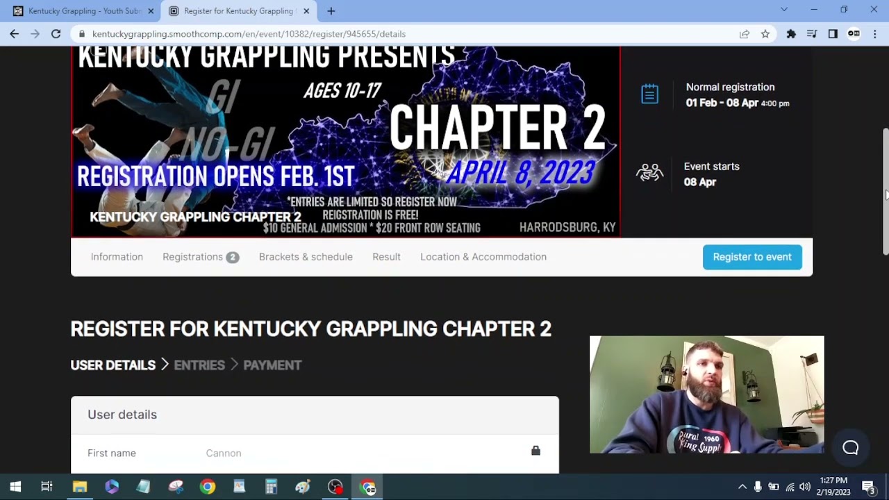 How to Register for Kentucky Grappling