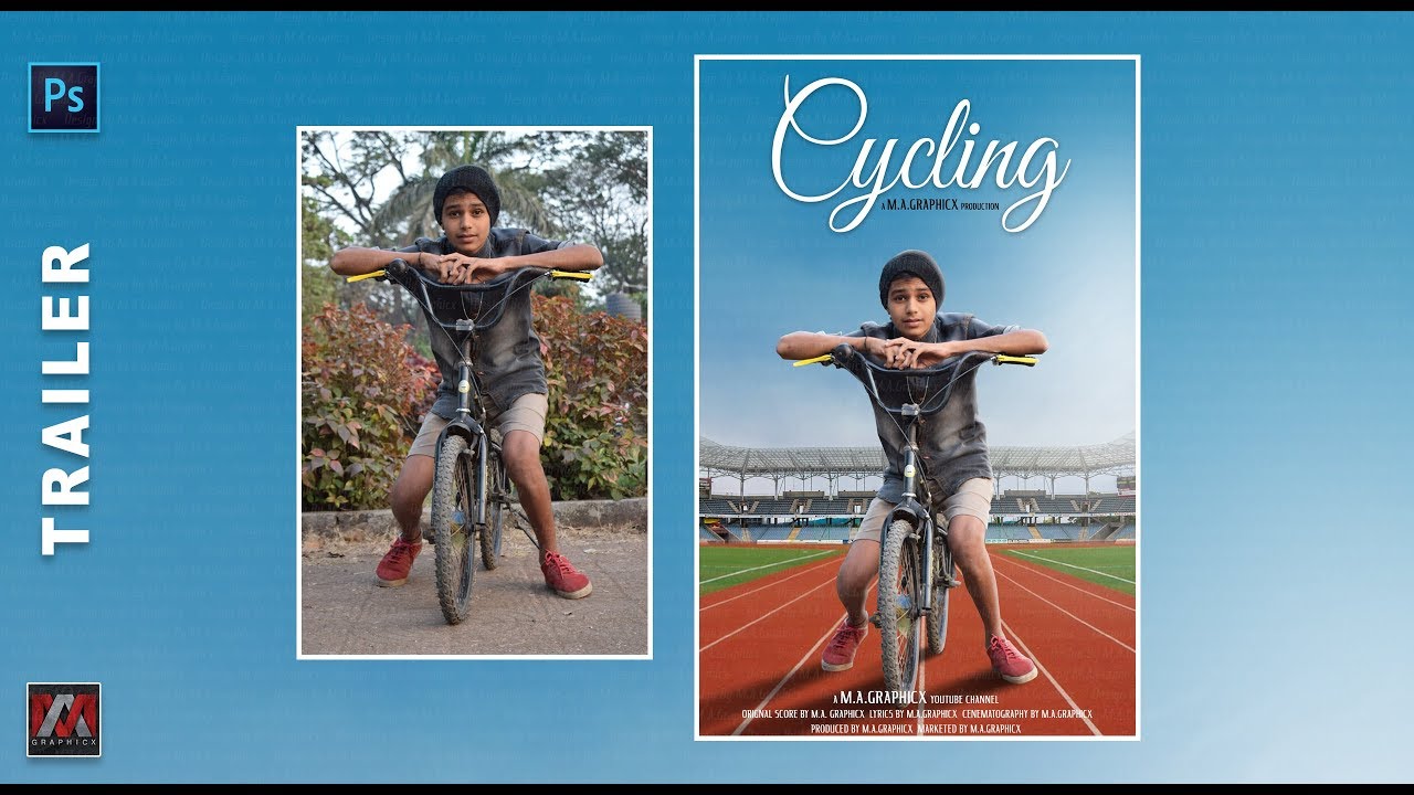 Cycling Photo Editing | Photoshop Editing Tutorial | Photo Editing Trailer | M.A.Graphicx #photoshop