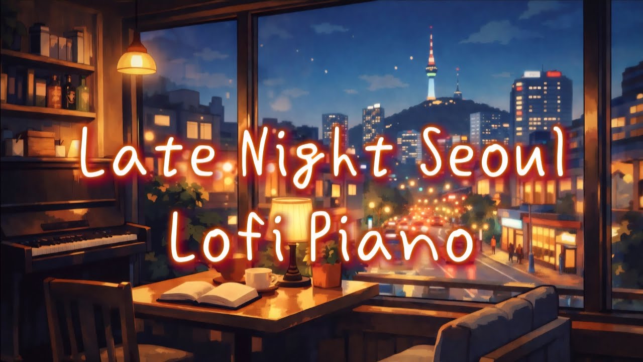 서울의 밤 로파이 피아노 | Late Night Seoul Lofi Piano