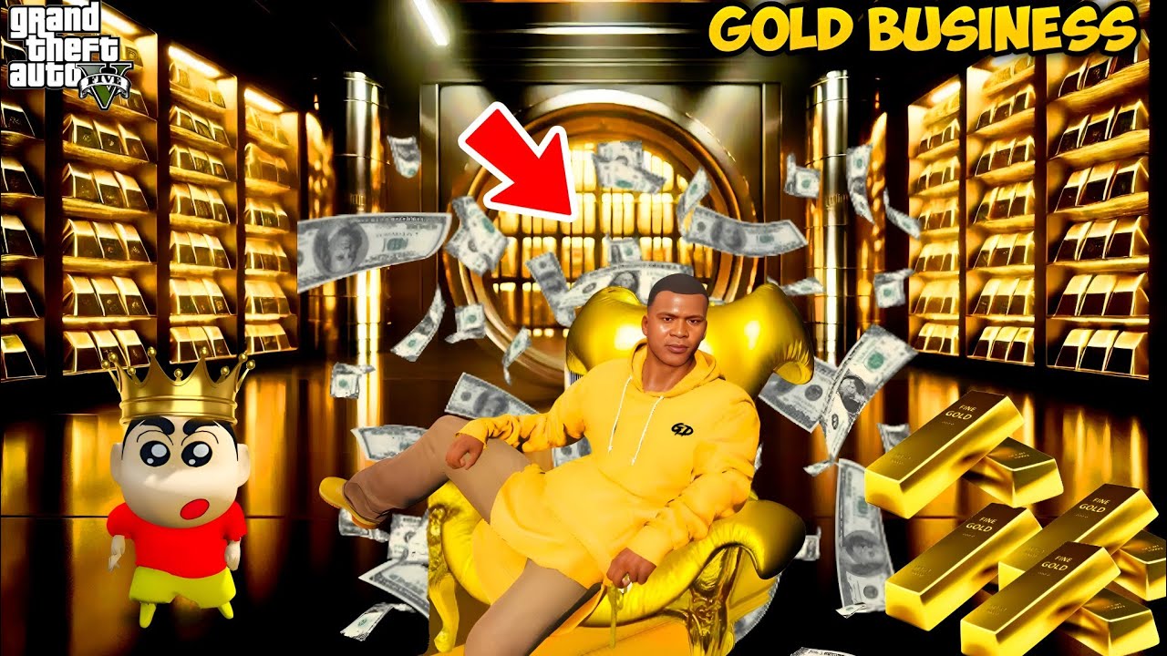 Shinchan & Franklin Start a Gold biscuit business in GTA 5