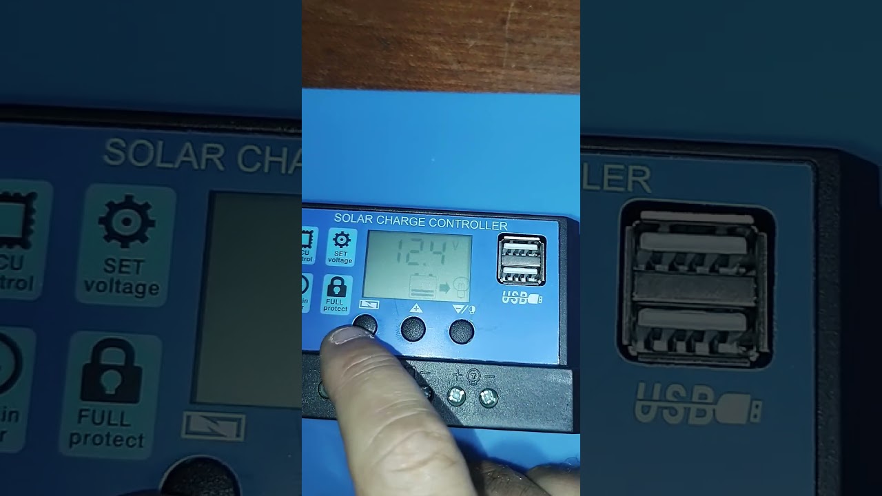 Controlador de Carga Solar Azulzinho