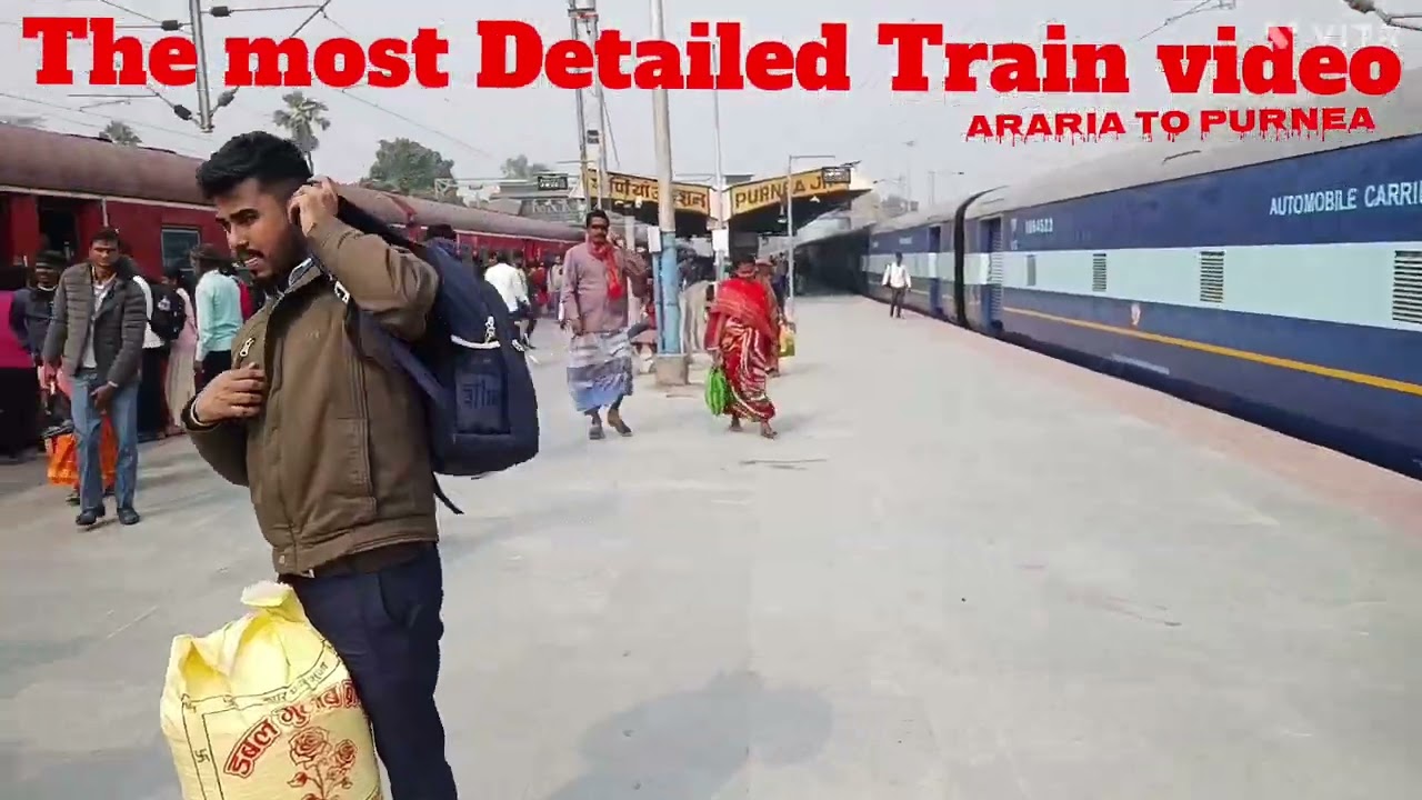 ARARIA TO PURNEA TRAIN #railway #to #journeytoindia #arariaupdate #viralvideo #yout#location_track 