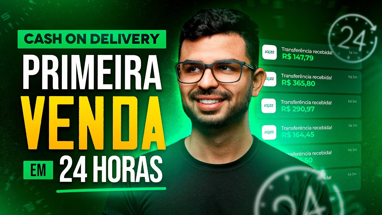 AUL&Atilde;O GRATUITO: Sua PRIMEIRA VENDA em 24h com TR&Aacute;FEGO PAGO | Cash On Delivery Completo
