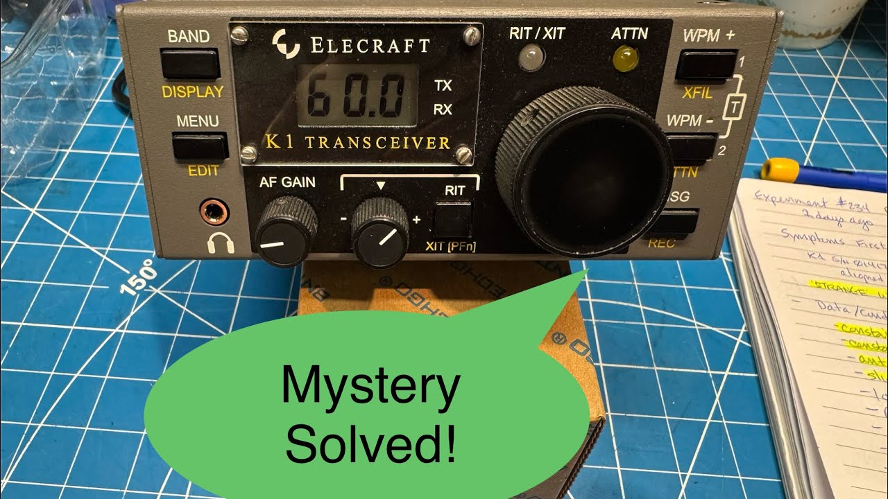 Elecraft K1 — Разгадка тайны свистка.