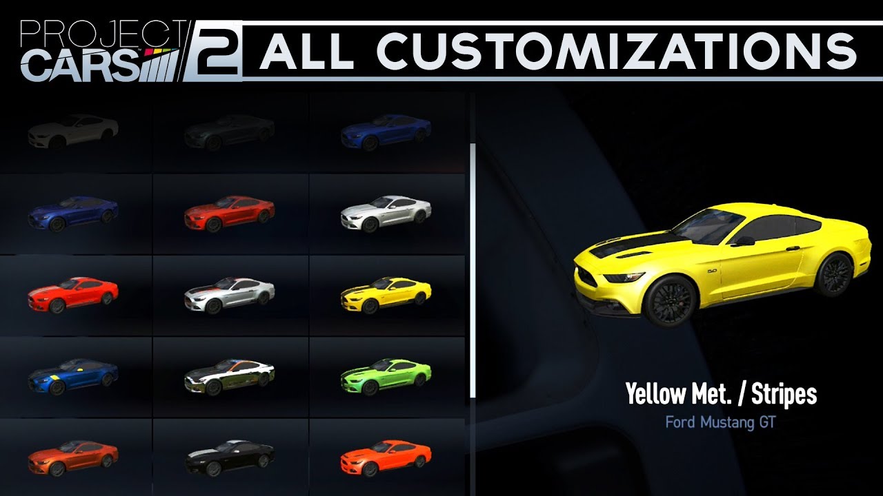 Project Cars 2 - ALL CUSTOMIZATIONS (Every Paint Job & Livery) SHOWCASE