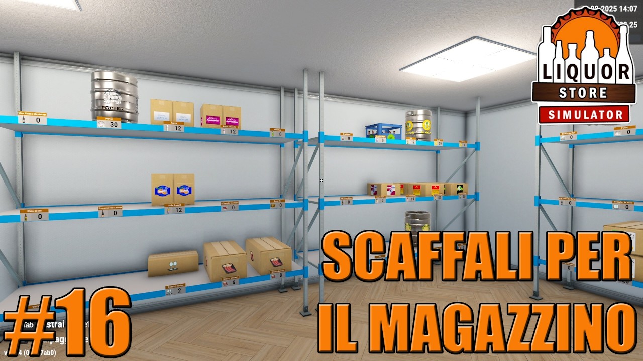 Liquor Store Simulator - Gameplay ITA - Let's Play #16 - Altri scaffali per il magazzino
