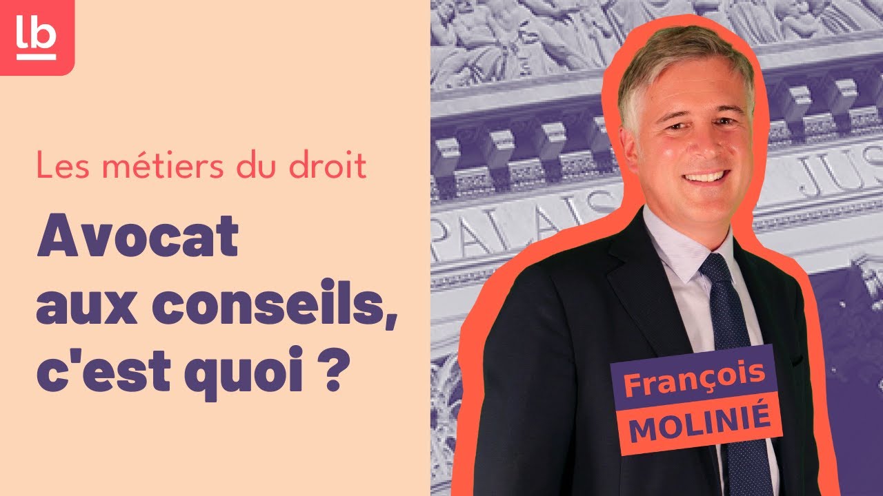 [Métiers du droit /Episode 6] : Avocat aux conseils, c'est quoi ? par François Molinié