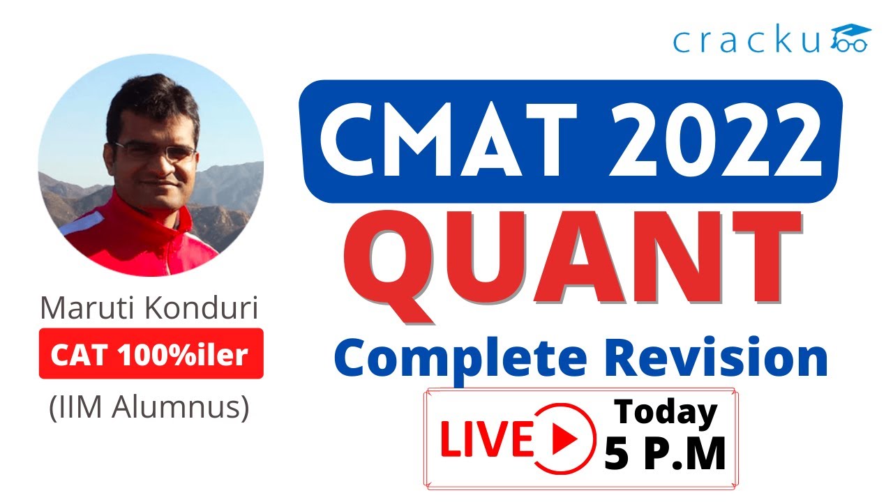 CMAT 2022 - Quant Full Revision By Maruti Sir (CAT 100%ler)