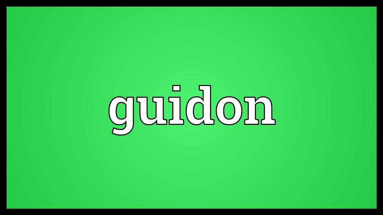 Guidon Meaning