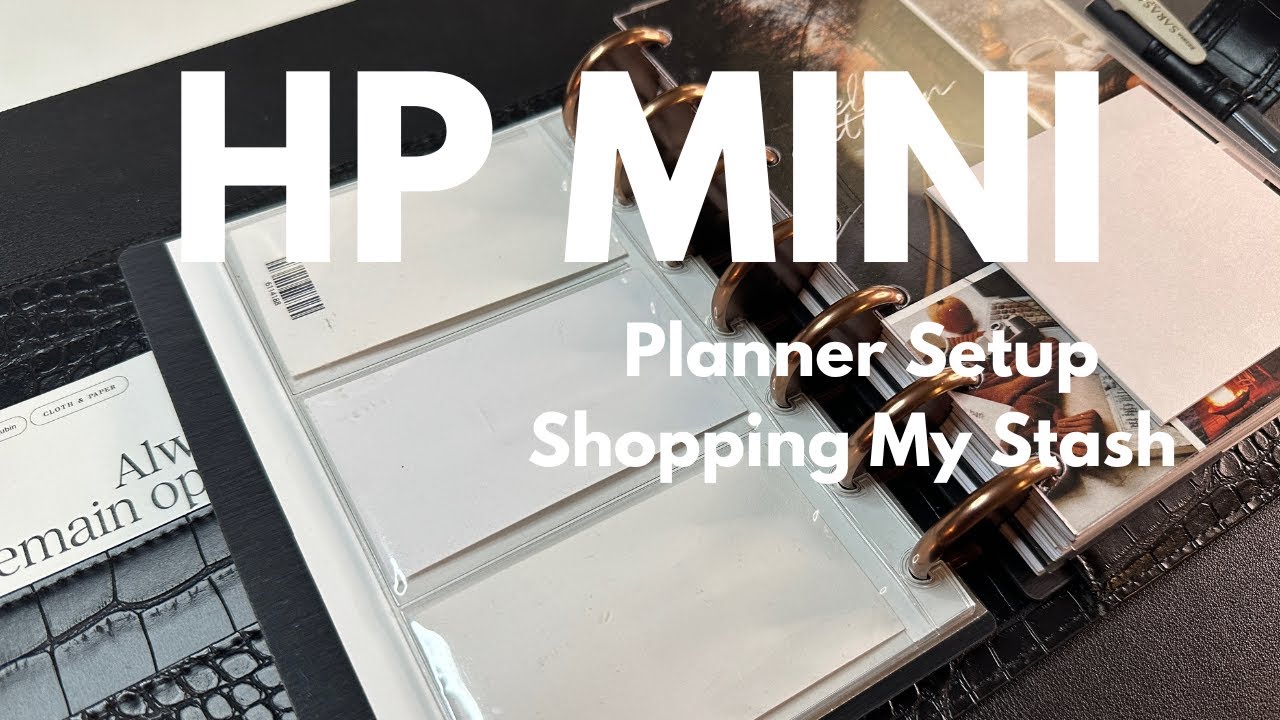 SHOP YOUR STASH | HP Mini Setup | Cloth and Paper | Notiq