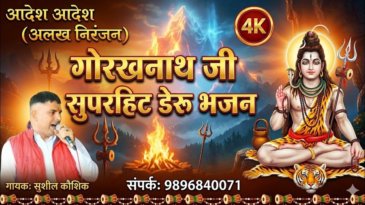 Aadesh aadesh | आदेश आदेश | गुरु गोरखनाथ जी सुपरहिट डेरु भजन 2025 | Singer Sushil Kaushik
