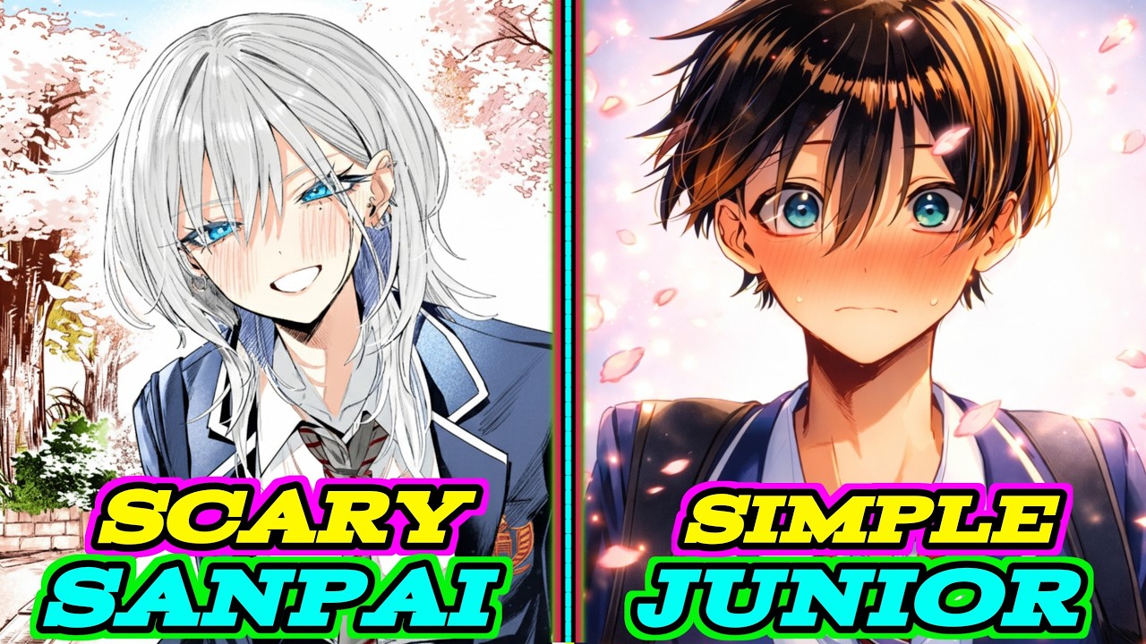 [01] Scary Sanpai Fall In A Love With Cute Junior || ⁨@ReManga20⁩ Hindi Recap ||