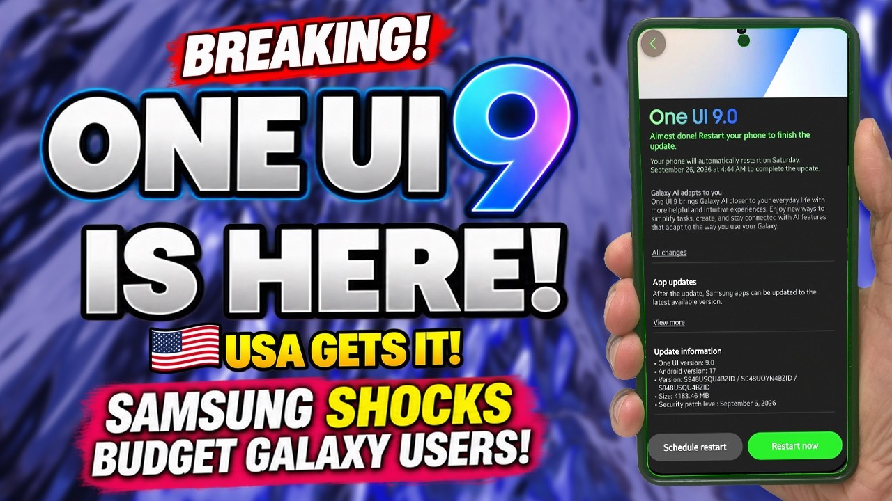 ONE UI 9 STABLE ВЫШЛА! 😱 США получили обновление + Samsung ШОКИРУЕТ владельцев бюджетных Galaxy!
