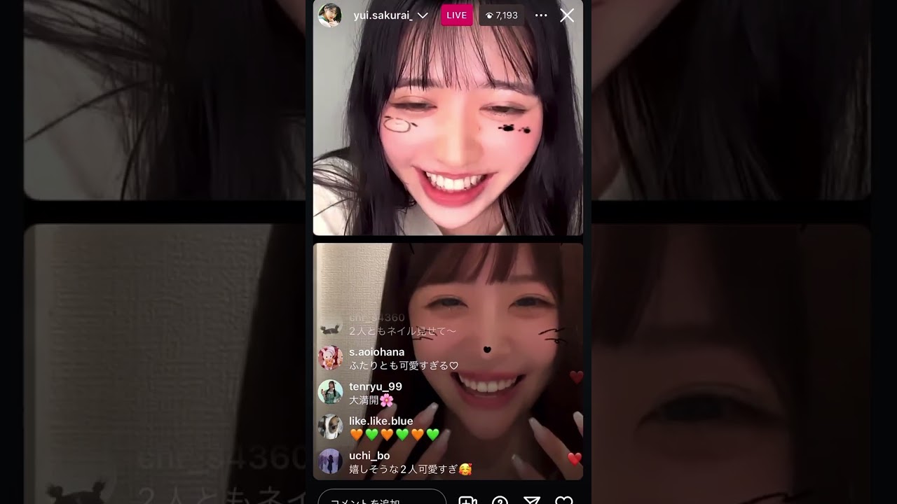 FRUITSZIPPER 櫻井優衣 鎮西寿々歌 コラボインスタライブ 20240816