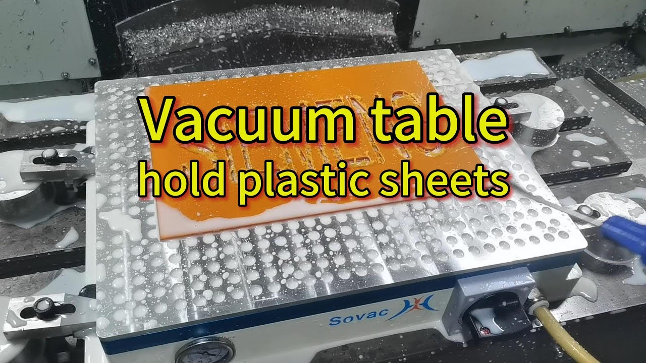 CNC Multi-hole Automatic Valve Type Vacuum Table, Irregular Thin Sheet Plastic Clamping Solution.