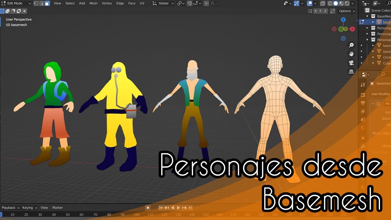 Pintura con gradientes de colores Blender