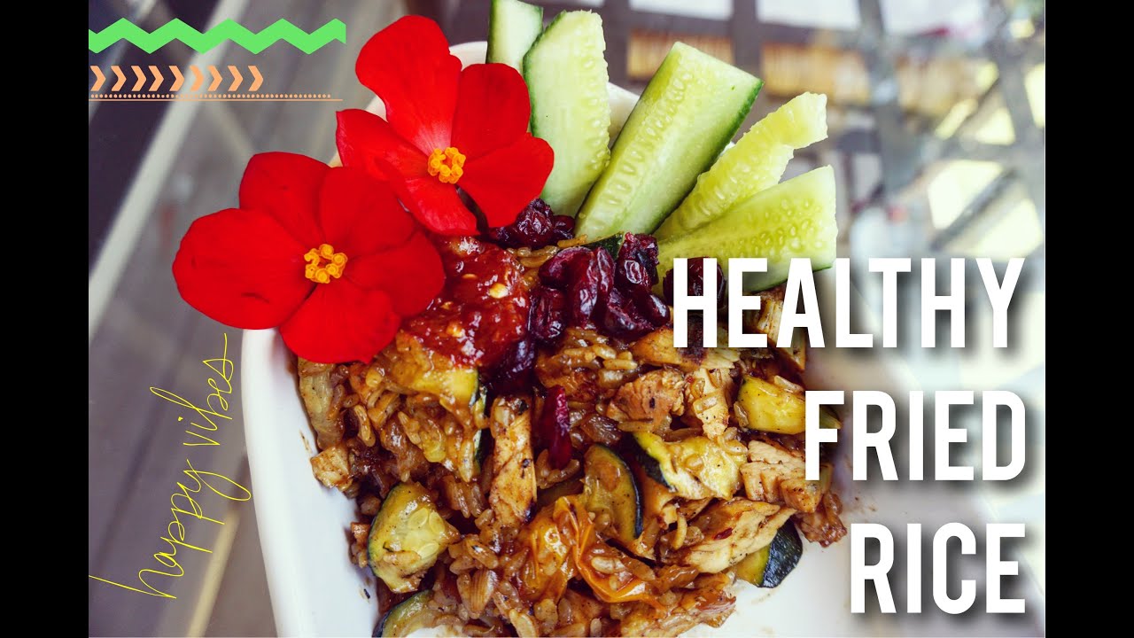 HEALTHY FRIED RICE / Sticky, Spicy & Sweet! / COOKING WITH KATIE