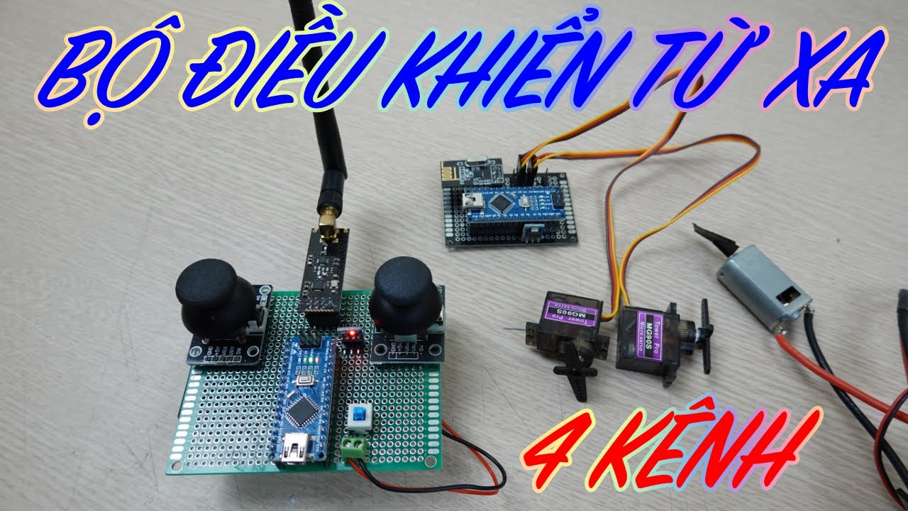 Chế bộ điều khiển từ xa 4 kênh sử dụng arduino