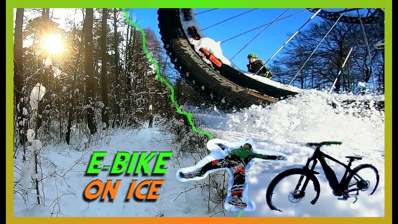 E-Bike On Ice - Schnee am See / statt Schlittschuh 22kg Bike unter Null in Bielefeld / MTB BIELEFELD