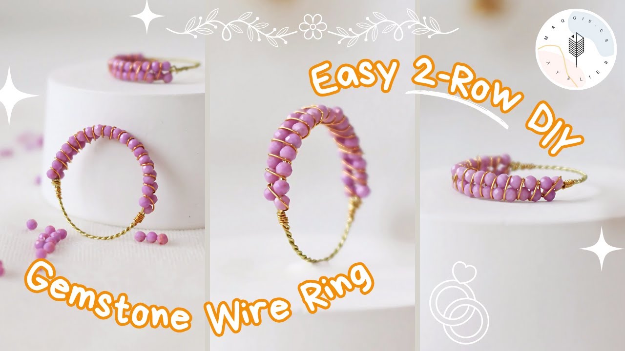 Easy Gemstone Wire Ring Tutorial | Beaded Jewelry DIY for Beginners