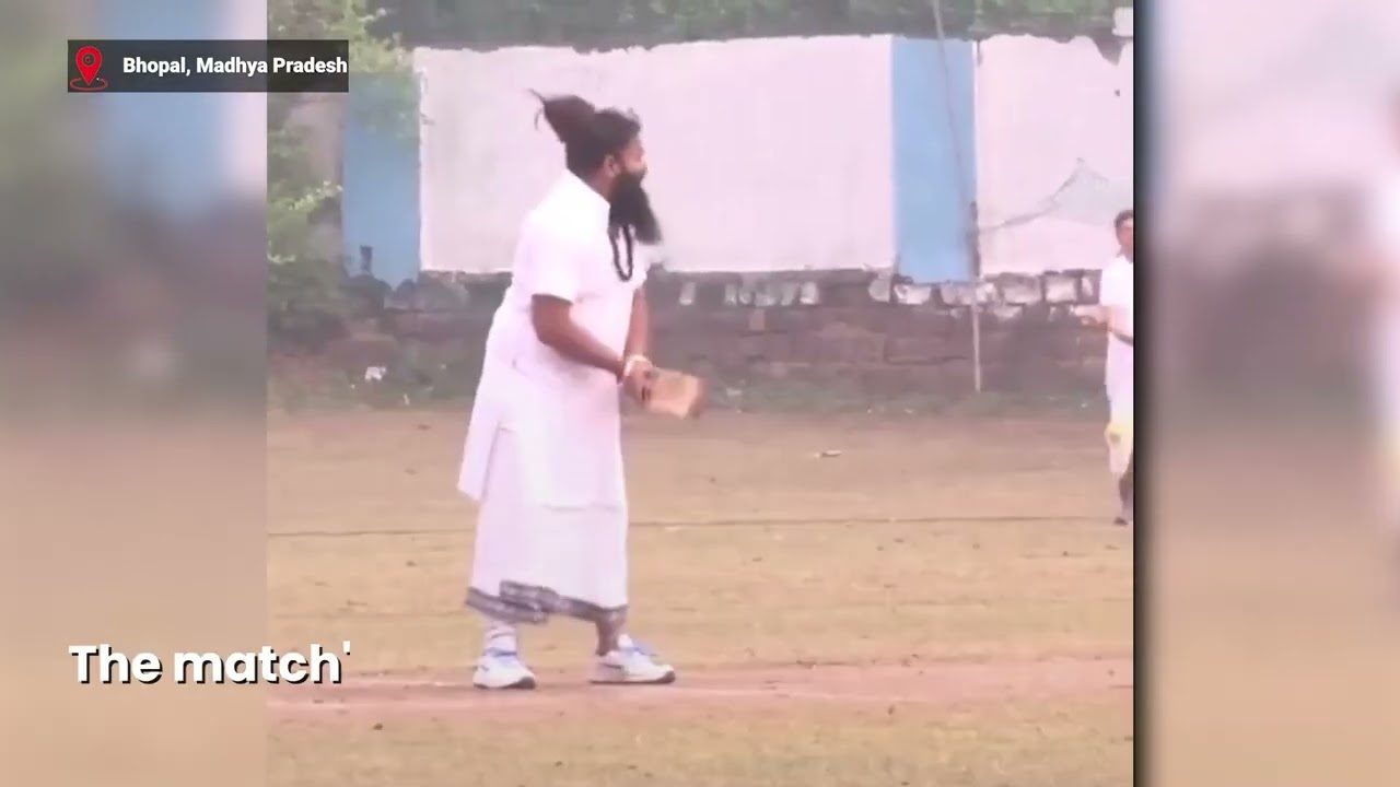 Men play cricket wearing dhoti-kurta in MP tournament with commentary in Sanskrit, video goes viral