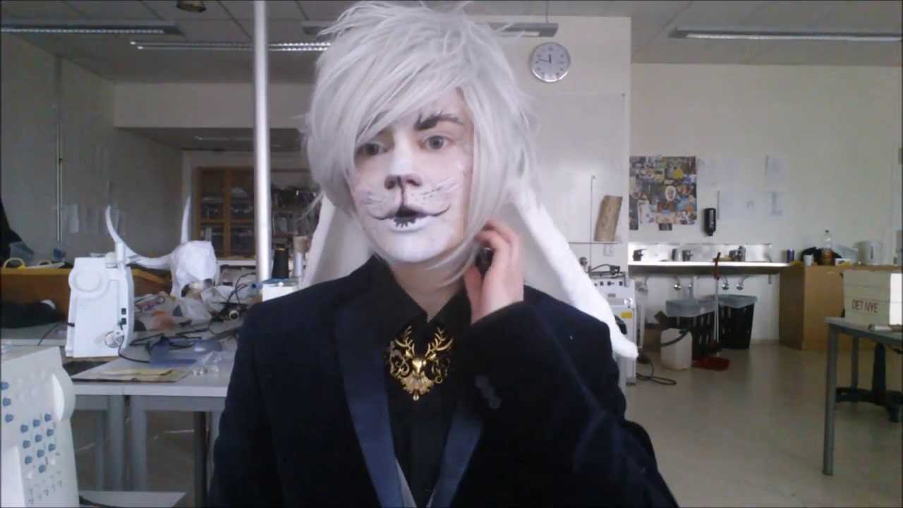 Alice in wonderland; White rabbit makeup tutorial