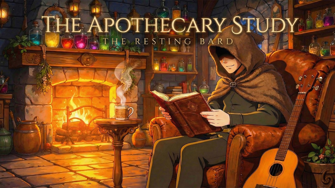 The Apothecary's Study 🧪 D&D Ambience & Relaxing Fantasy Music for Reading & Focus