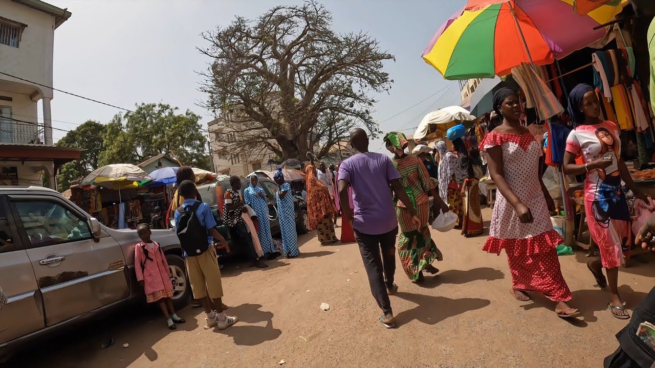 Serrekunda Market 🇬🇲 | A Calm Walking Tour Through Local Life