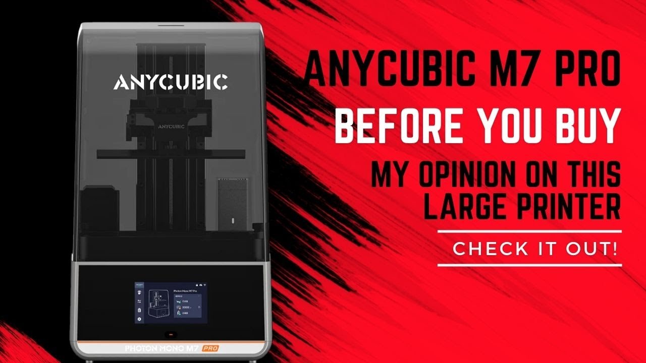 Обзор 3D-принтера PrintMyMini Anycubic M7 Pro: принтер для печати смолой 14K для профессионалов!