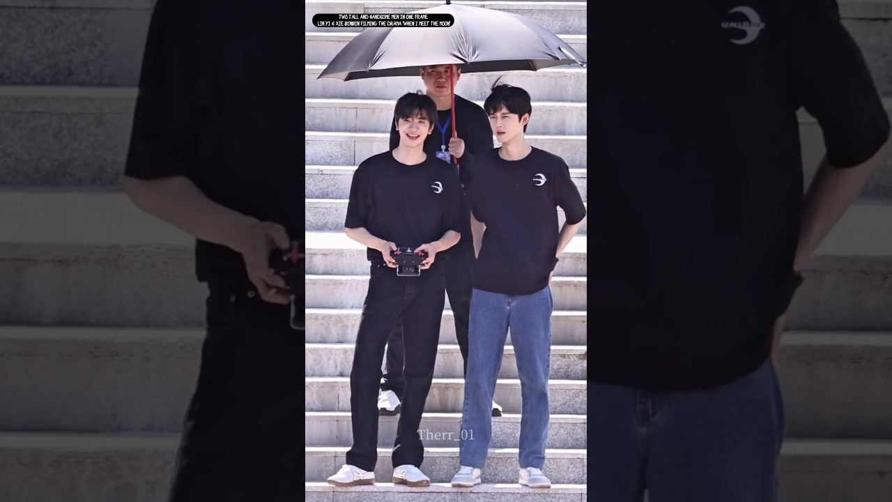 Lin Yi & Xie Binbin &mdash; their heights are a perfect match😳😱 #linyi #xiebinbin #actor #shorts #viral