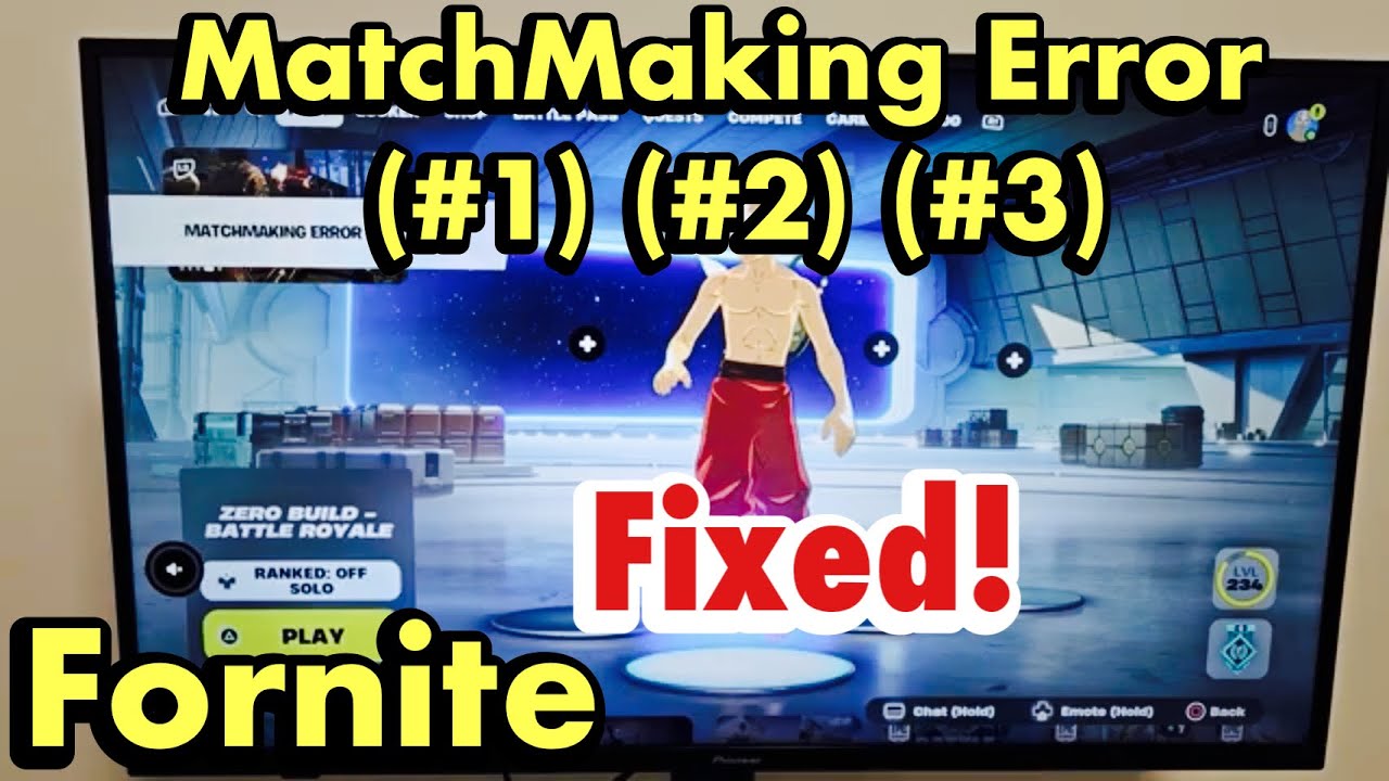 Fortnite: как исправить ошибку подбора игроков (#1), (#2) или (#3) на PS4/PS5, Xbox или Nintendo ...