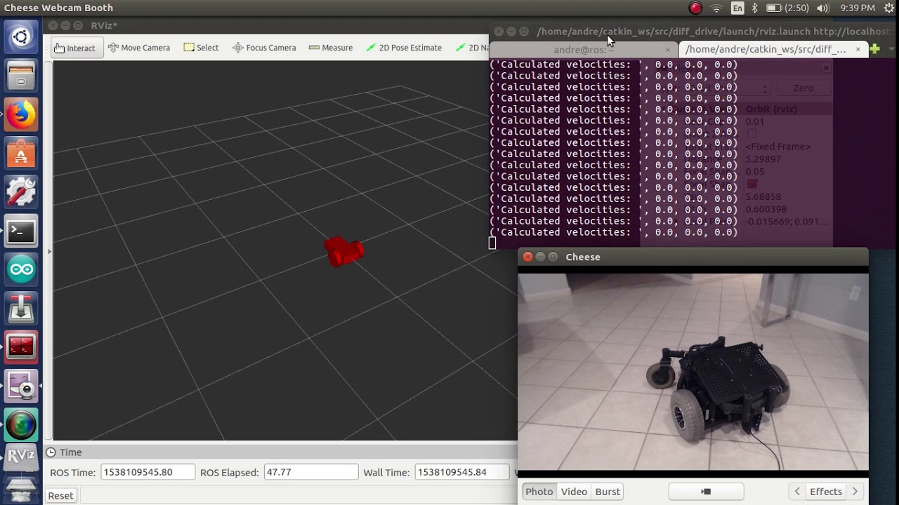 Testing Roboteq ROS driver for dual channel motor control