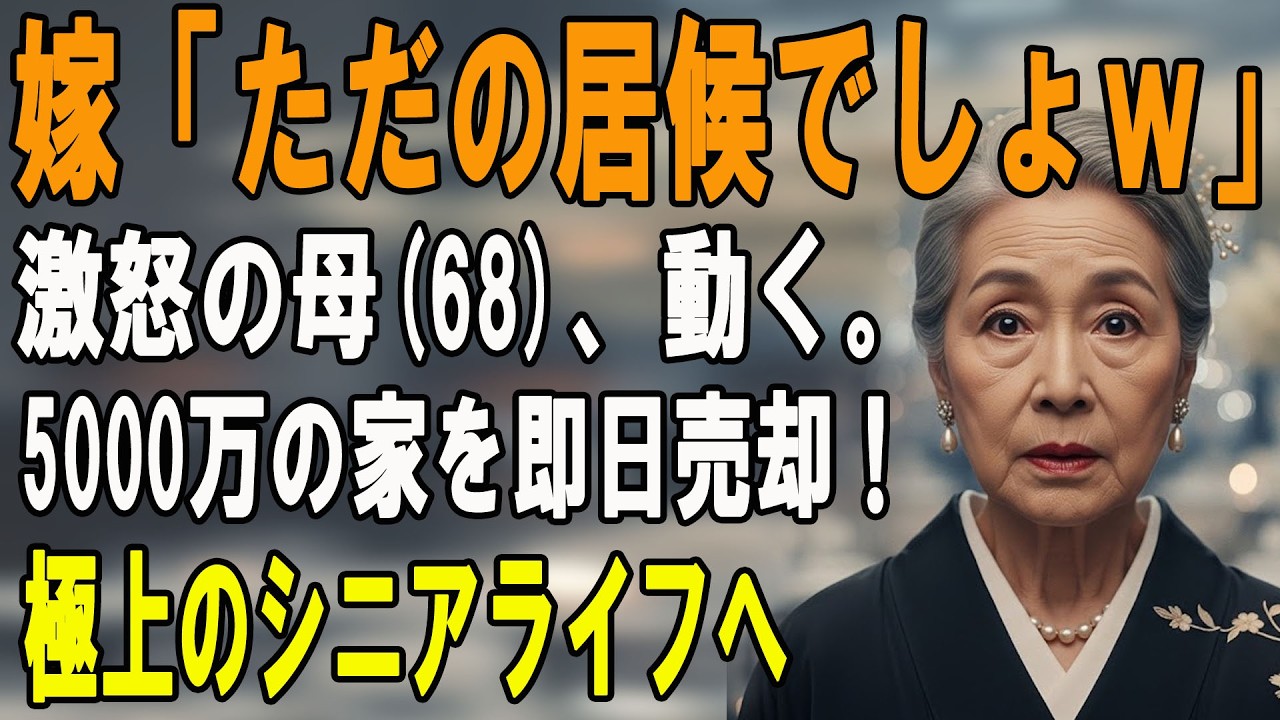 孫の誕生日に嫁「あいつはただの居候ｗ」⇒ 激怒した私(68)は5000万の家を即日売却！恩知らず夫婦を強制追放した結果…【シニアライフ】【60代以上の方へ】