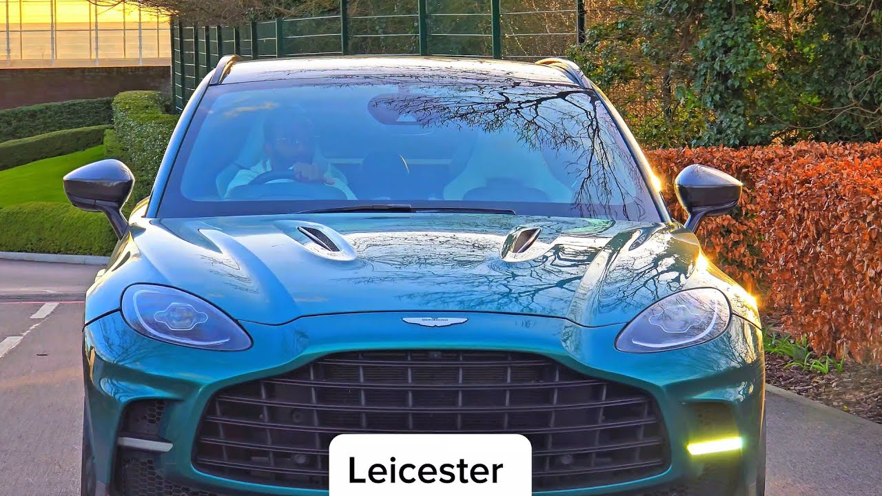 Leicester Footballers Leave Training Grounds in Their Cars Vardy, Winks, Edouard,