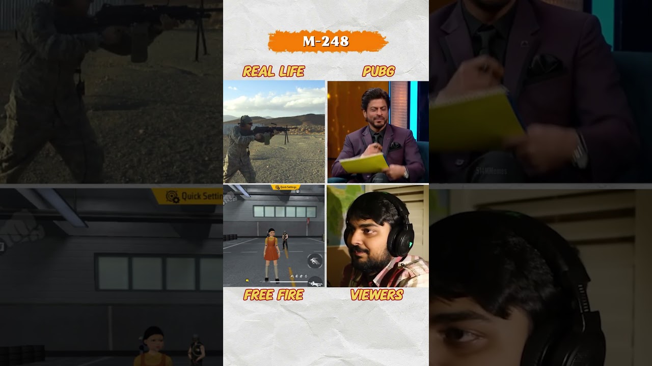 REAL LIFE VS PUBG VS FREE FIRE #pubgmobile #bgmi