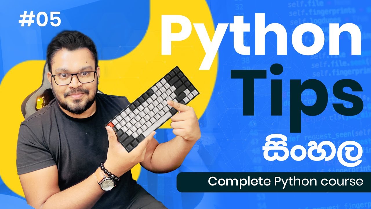 Python Tips - #5 - Complete python course sinhala 2023