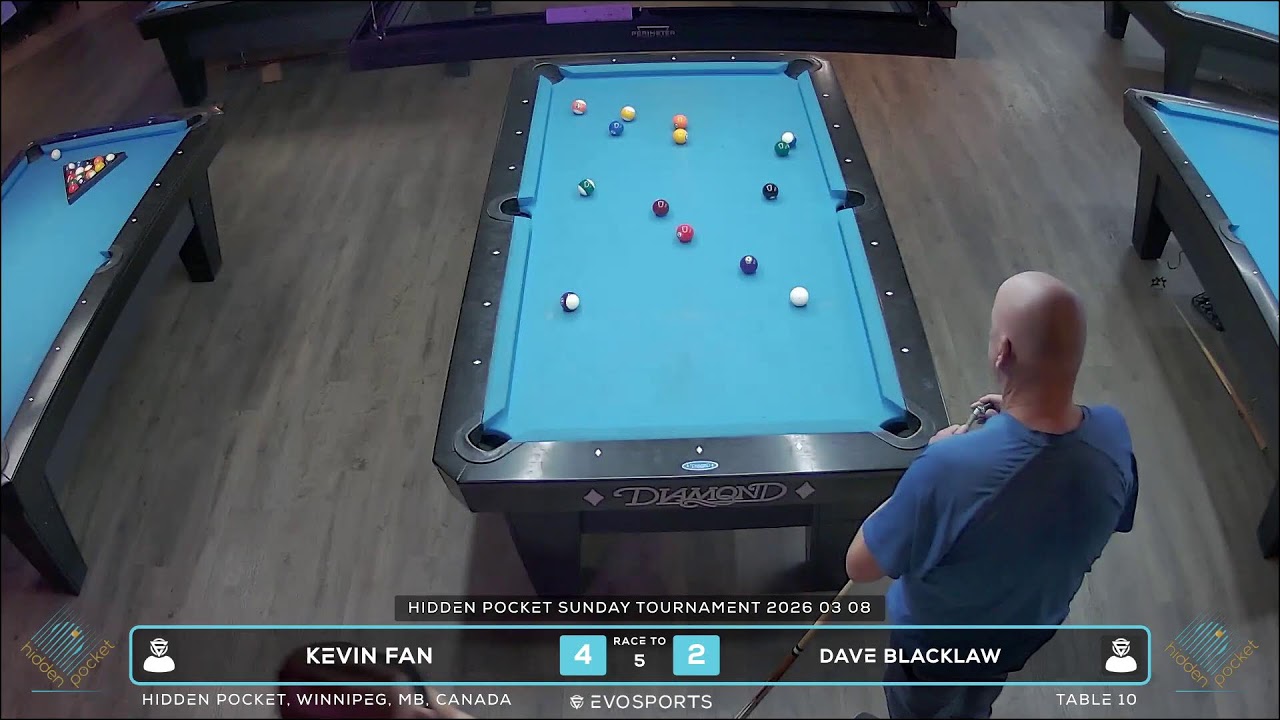 KEVIN FAN vs DAVE BLACKLAW - HIDDEN POCKET - TABLE 10 | EvoSports
