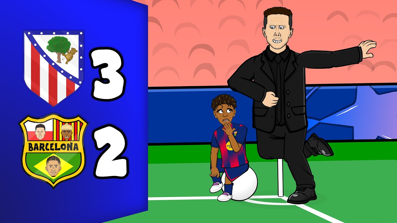 ATLETI KNOCK BARCA OUT👋 Atletico Madrid 1-2 FC Barcelona (3-2) Champions League Highlights