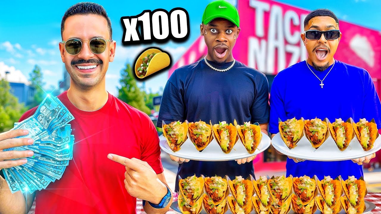 &iexcl;Te Doy $50,000 si Comes 100 TACOS! 🌮😱