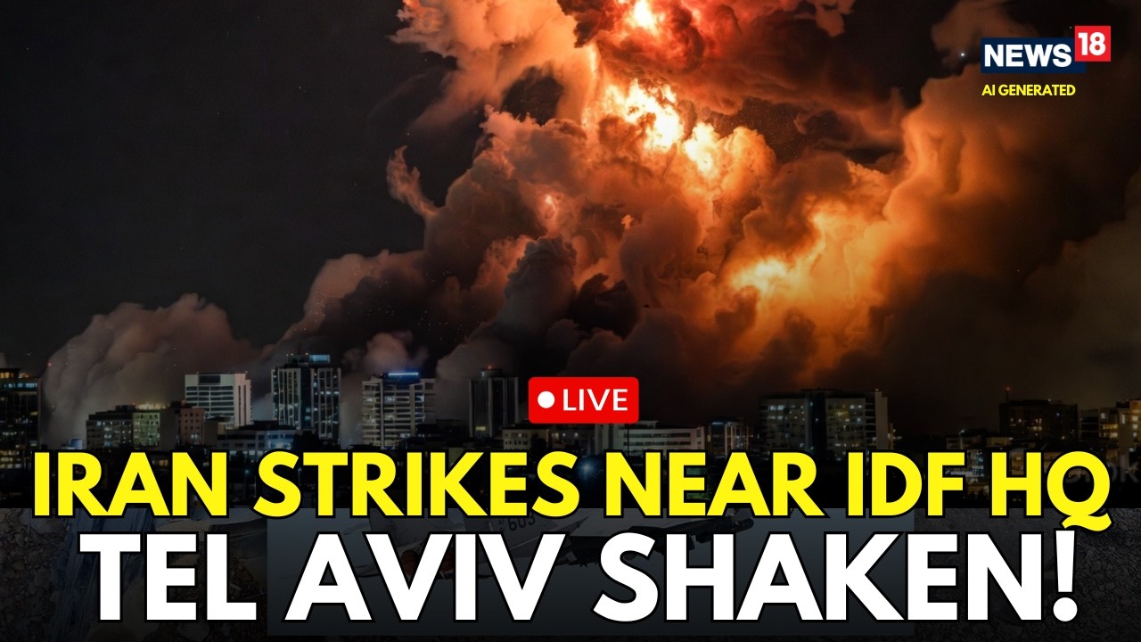 Iran War LIVE | IRANIAN MISSILES HIT CENTRAL ISRAEL &mdash; Fragments Land Near IDF Headquarters! | N18G
