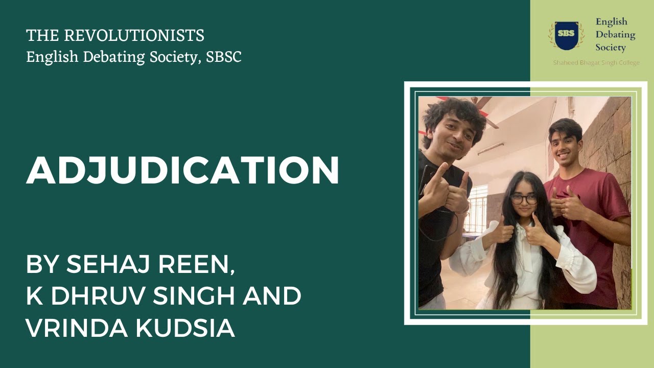 Adjudication | Sehaj Reen | K Dhruv Singh | Vrinda Kudsia
