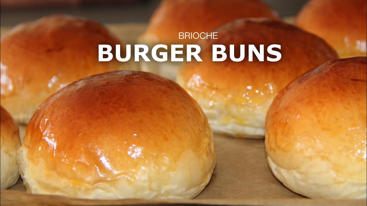 Brioche Burger Buns | selbstgemachte Burger Brötchen