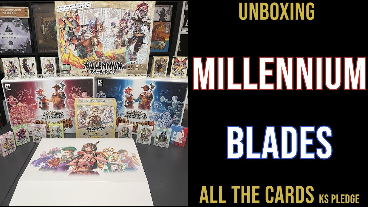 SMGSLT - [DETAILED!] Unboxing Millennium Blades 'All The Cards' Kickstarter Pledge