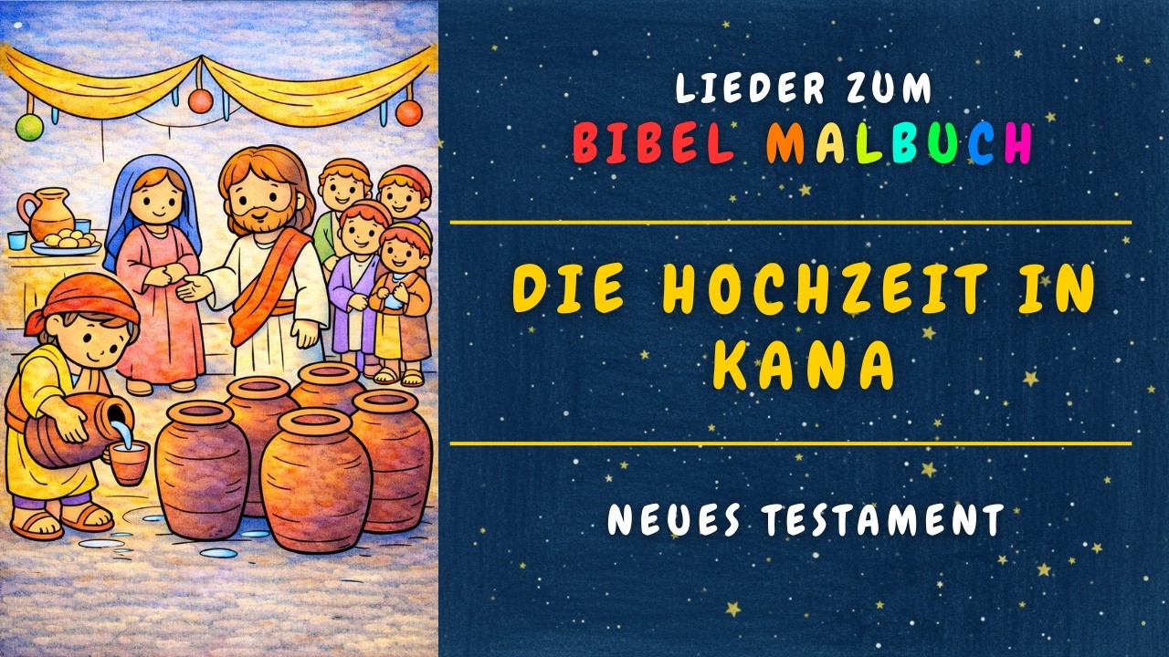 Die Hochzeit in Kana - Ein fröhliches Kinderlied im irischen Tanzstil über die Hochzeit in Kana
