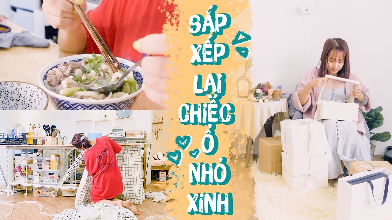 Daily Vlog #13 I 1 Ngày chủ nhật sắp xếp lại căn bếp nhỏ - dọn dẹp nhà cửa cùng mình | Châu Giang nè