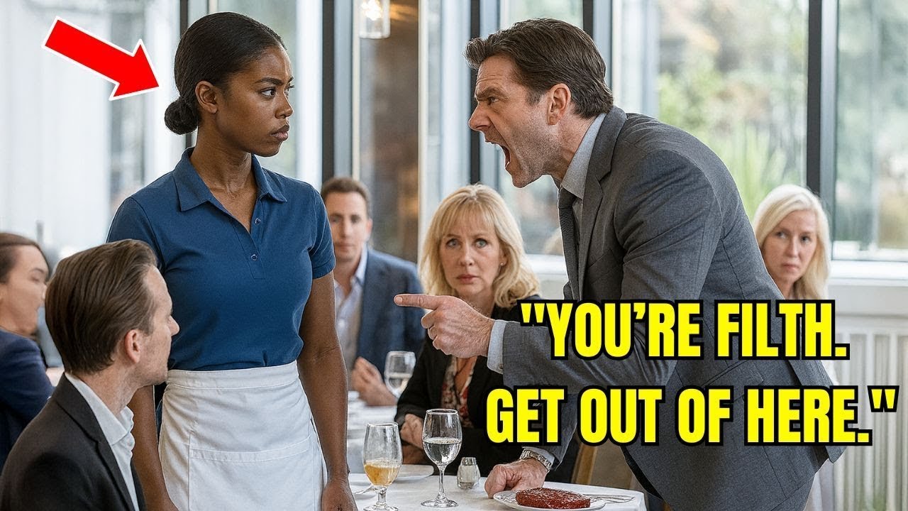 Billionaire Yells at Black Waitress—She Replies with One Sentence That Shocks Everyone