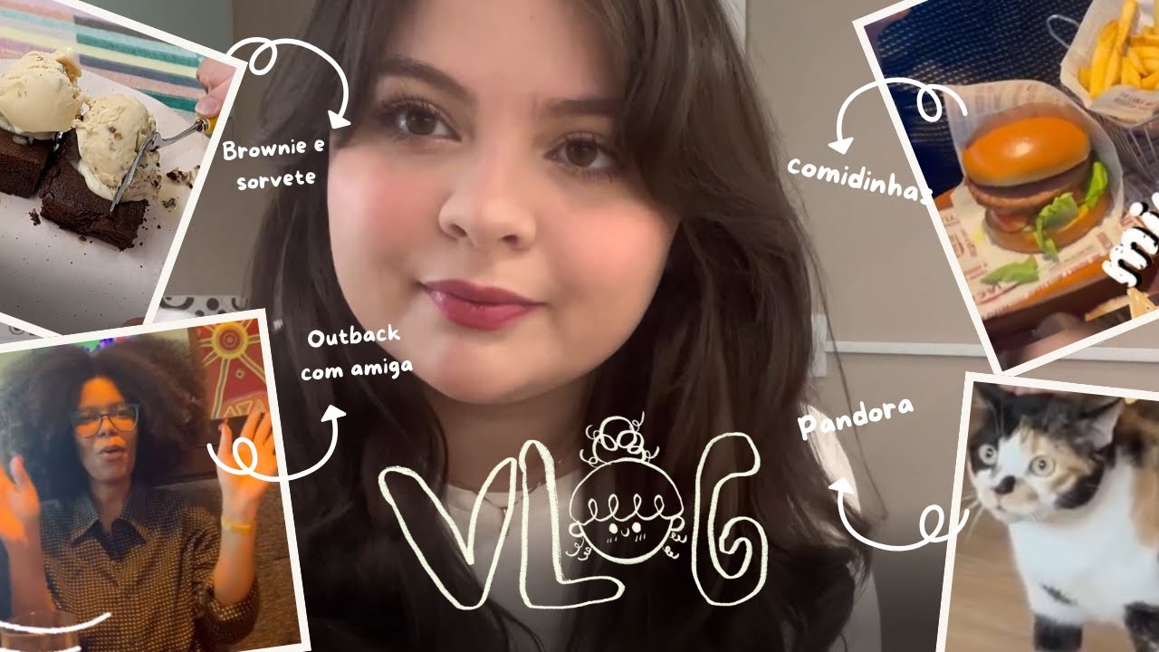 VLOG | Um dia comigo: presente de amiga, Outback, gatinhos e brownie
