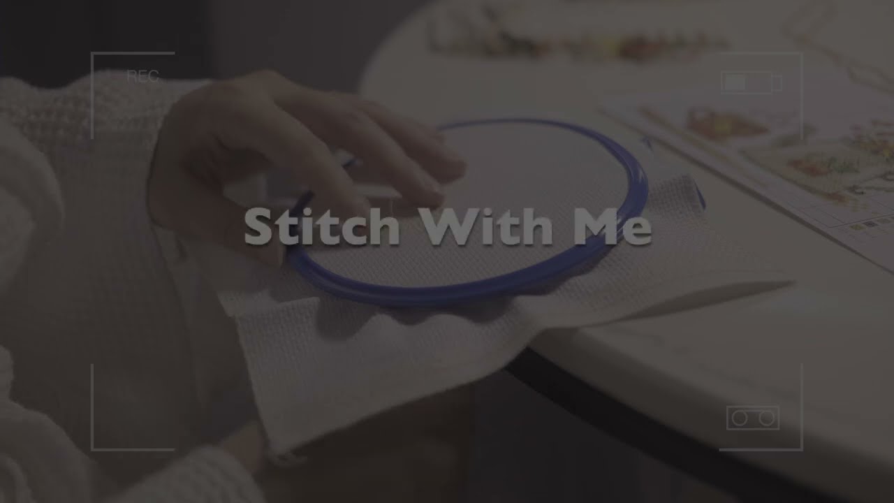 ASMR/Flosstube No.3 Stitch with me [Autumn cup]